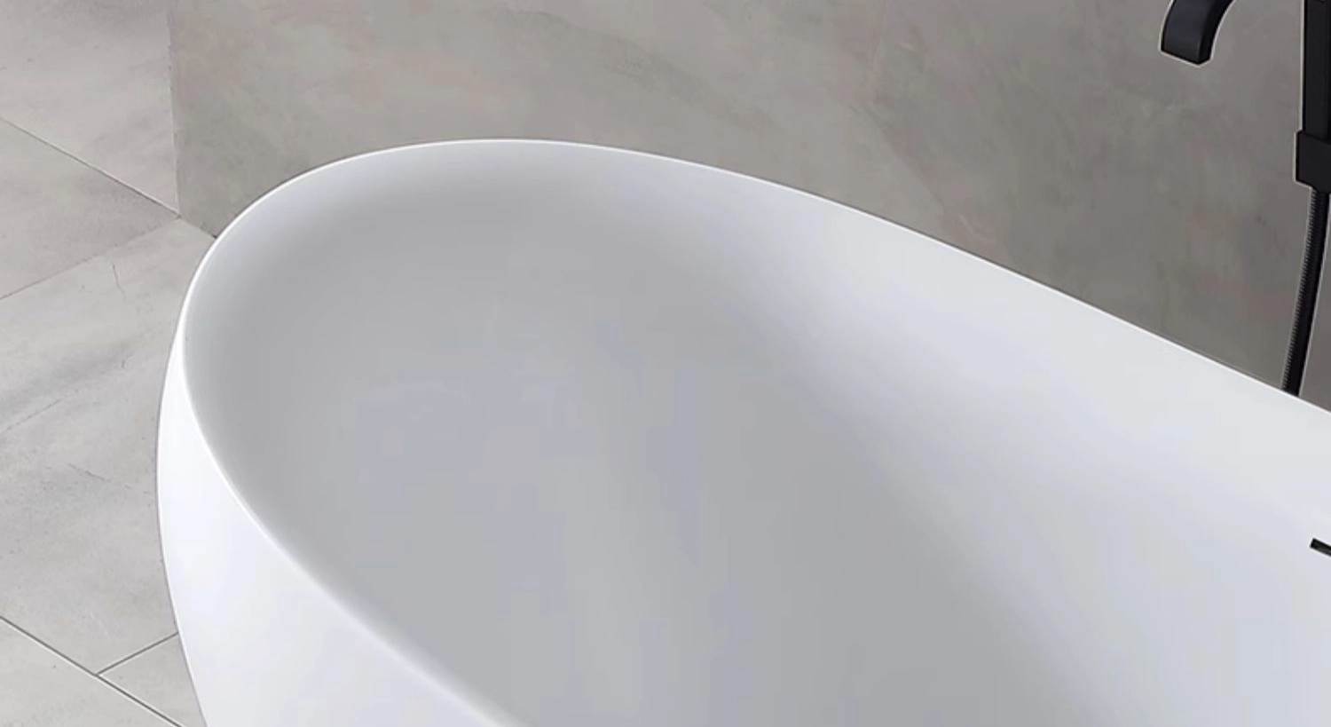 Acrylic Double Slipper Tubs for Home Use - Smooth and rounded edge