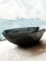 Freestanding Transparent Resin Tub