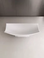 Hammock Boat Shape Solid Surface Bathtub