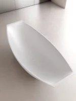 Hammock Boat Shape Solid Surface Bathtub