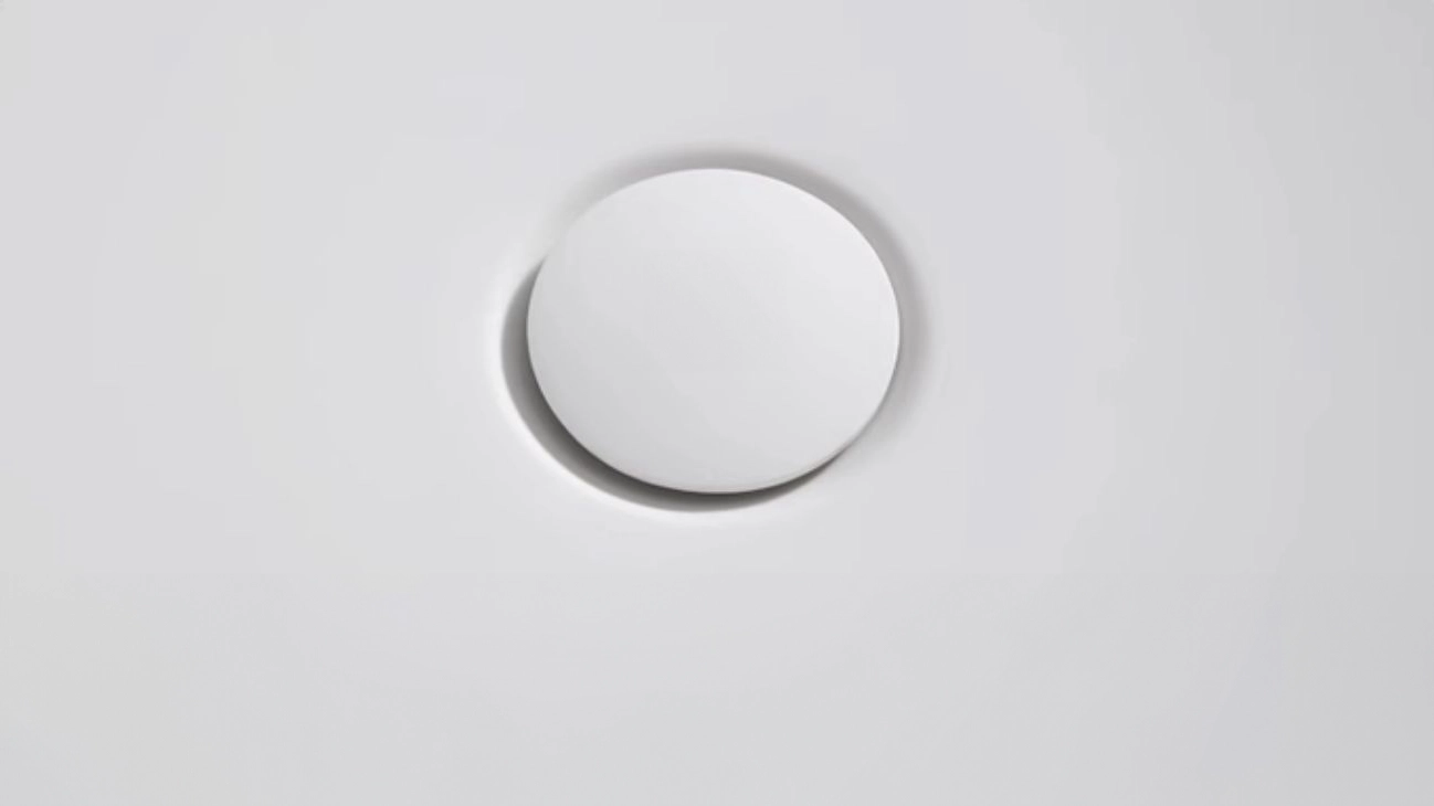 Solid Surface Oval Bathtub - Pop-up drain