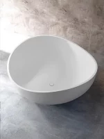 Matte White Solid Surface Special Round Tub