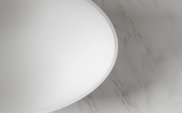 Special-shaped Freestanding Solid Surface Tub - Thick edge