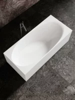 Acrylic Oval in Rectangle Tub