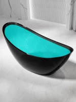 Black Transparent Slipper Tub