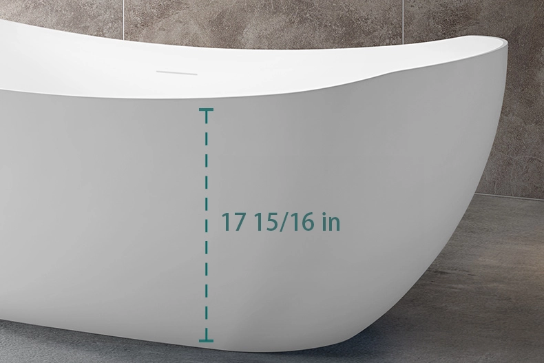 Large Double Slipper Acrylic Tub - Offer deep sock