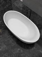 Luxury PMMA Solid Surface Bathtub