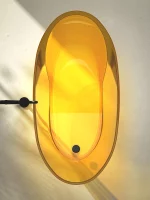 Luxury Transparent Yellow Bathtub