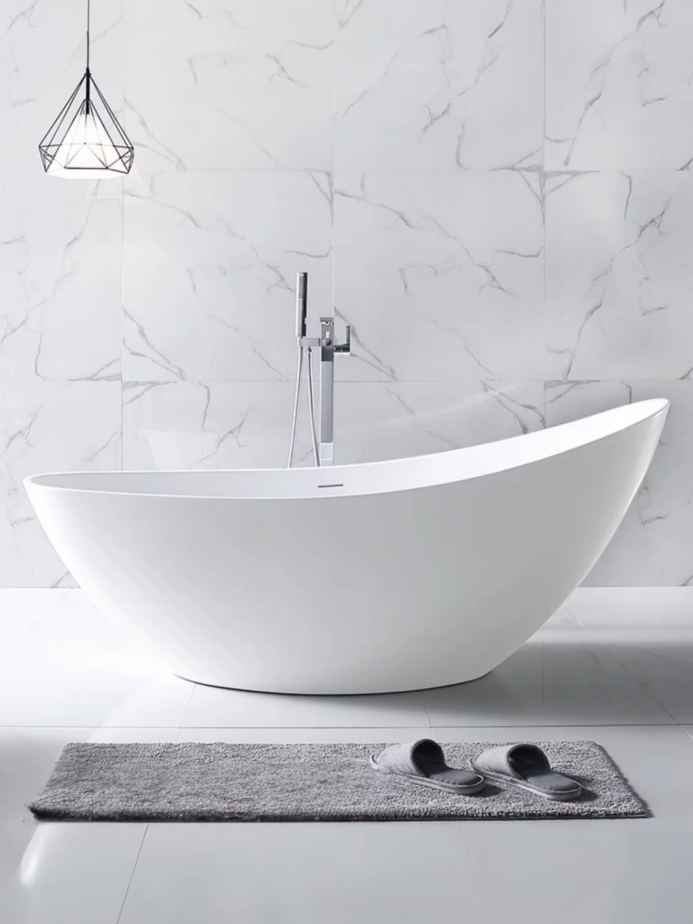 Modern Acrylic Single Slipper Tub