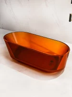 Oval Sloped Transparent Bathtub