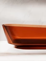 Oval Sloped Transparent Bathtub