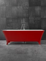 PMMA Solid Surface Bathtub on Legs