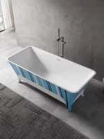 PMMA Solid Surface Bathtub on Legs