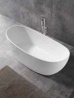 PMMA Solid Surface Double Slipper Tub