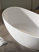 PMMA Solid Surface Double Slipper Tub