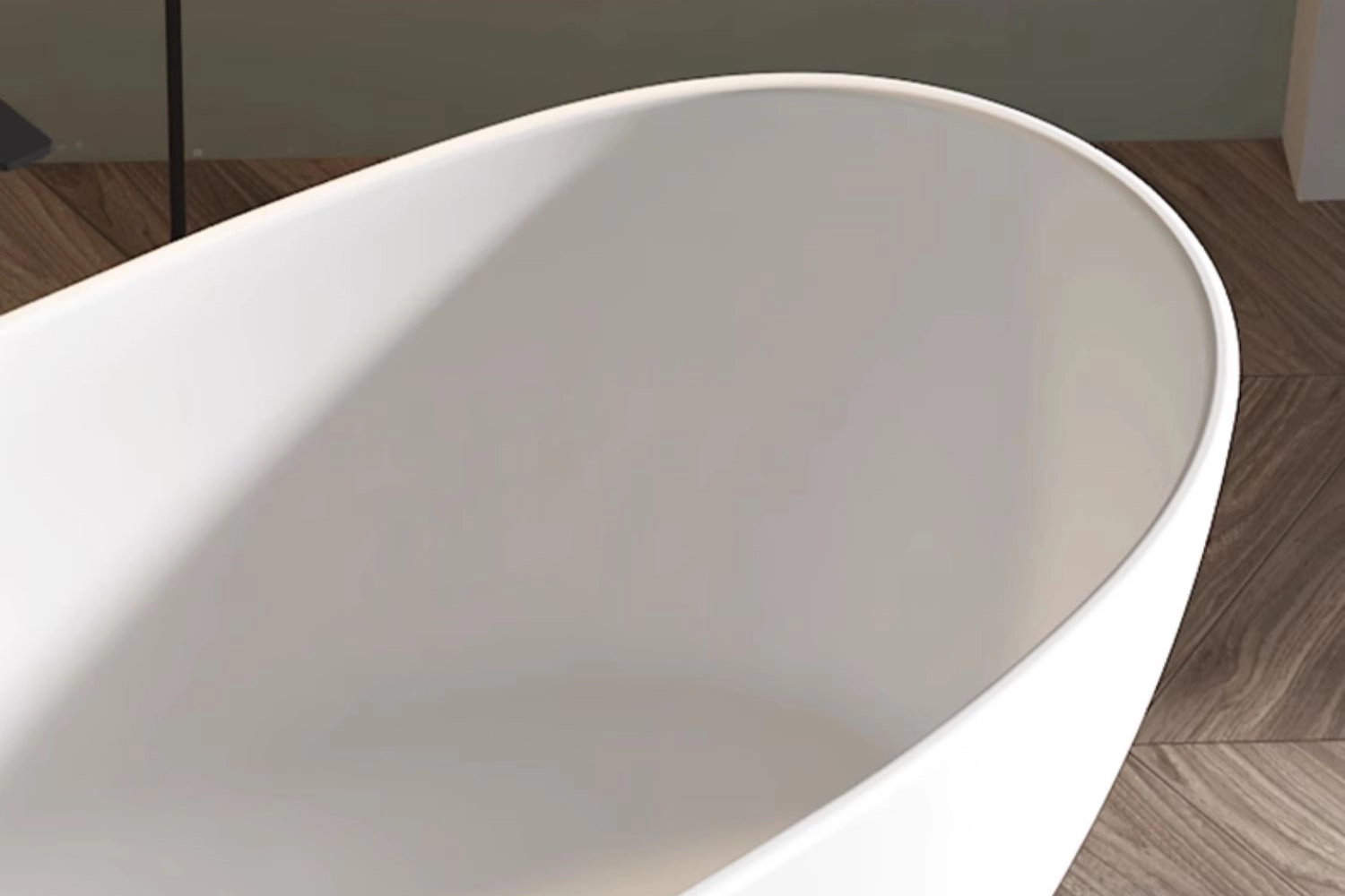 PMMA Solid Surface Double Slipper Tub - Smooth line