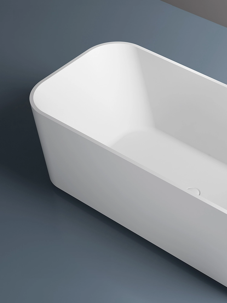 Rectangular Acrylic Simple Bathtub