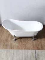 Single Slipper Acrylic Clawfoot Bathtub