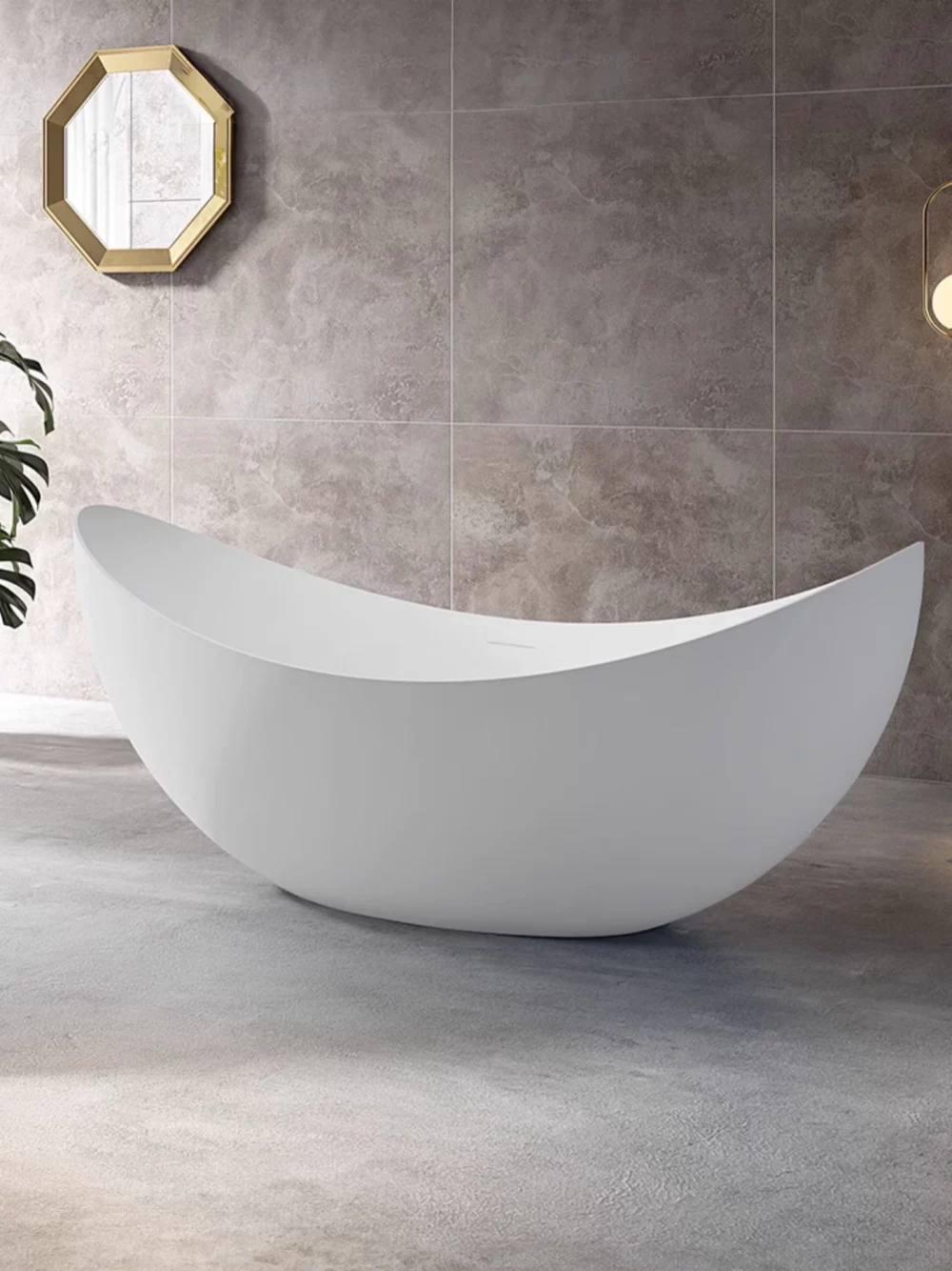 Slipper Freestanding Acrylic Bathtub