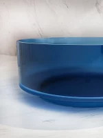 Transparent Blue Round Bathtub