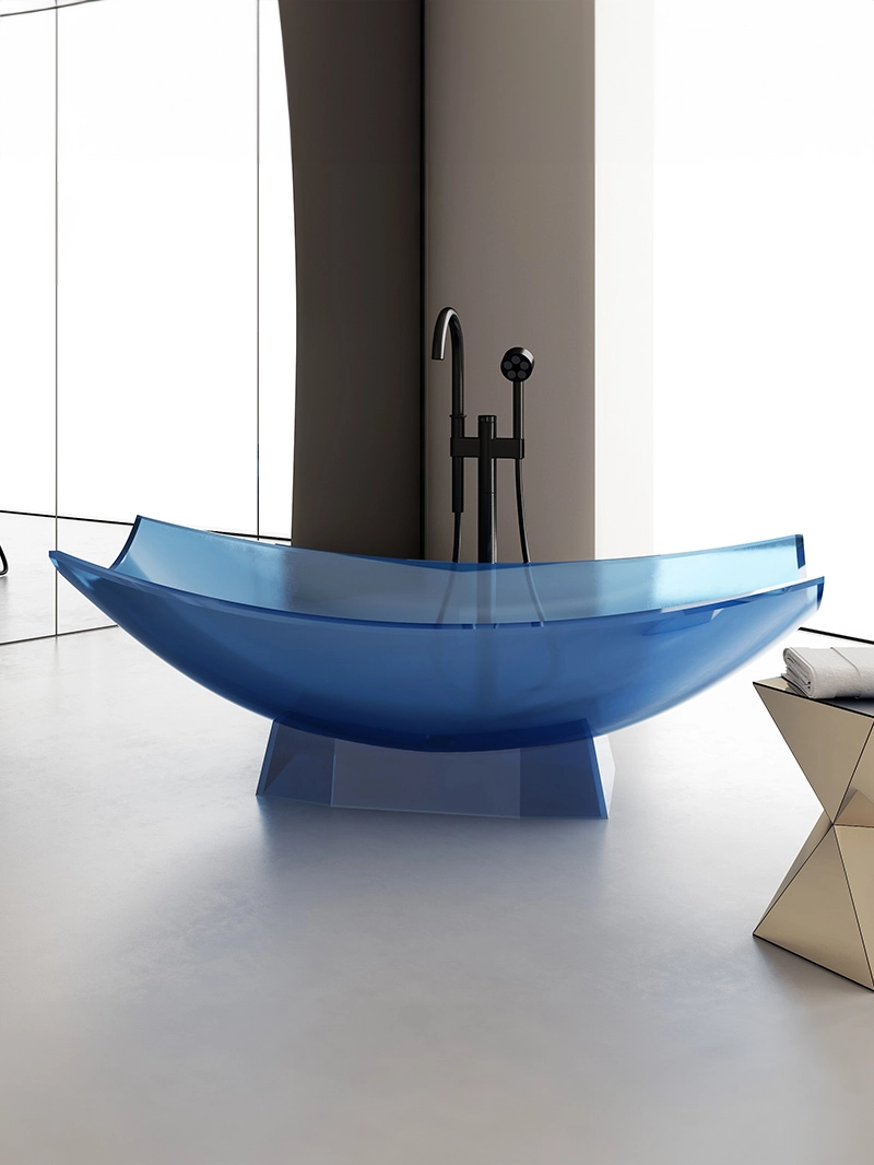 Transparent Resin Floating Bathtub