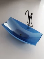 Transparent Resin Floating Bathtub